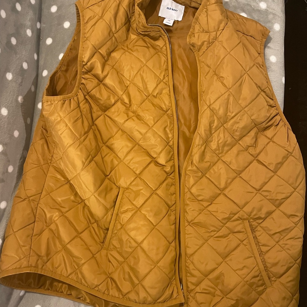 Dark yellow old navy vest